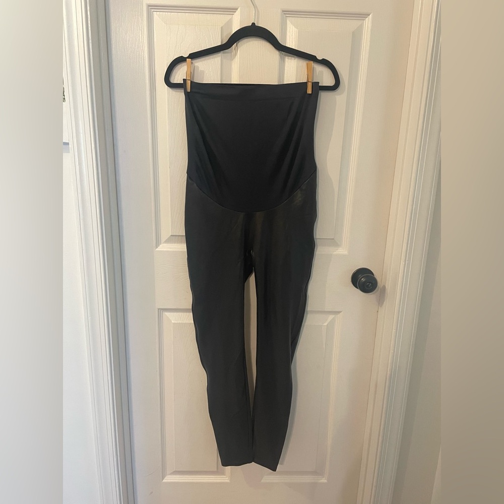 SPANX Matte Black High-Rise Sculpting Leggings